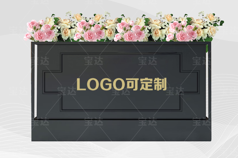 博爾塔拉不銹鋼戶外鐵藝景觀花箱市政園藝組合式花池
